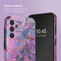 Selencia Coque arrière Vivid Samsung Galaxy A15 (5G) - Fresh Paint Flower Orange