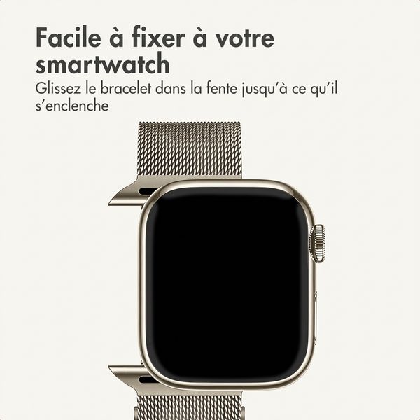 imoshion Bracelet magnétique milanais Apple Watch | 44/45/46/49 mm - Starlight
