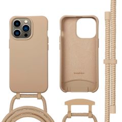 imoshion Coque arrière Color avec cordon amovible et MagSafe Apple iPhone 13 Pro - Nude