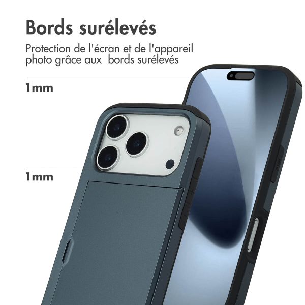imoshion Coque arrière avec porte-cartes Apple iPhone 17 Pro - Bleu foncé