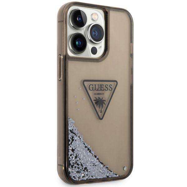 Guess Coque Liquid Glitter iPhone 14 Pro - Noir