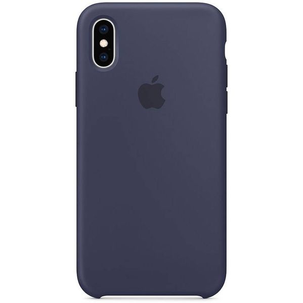 Apple Coque en silicone iPhone Xs / X - Midnight Blue