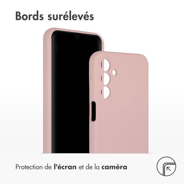 Accezz Coque Liquid Silicone Samsung Galaxy A15 (5G/4G) - Rose