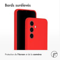 Accezz Coque Liquid Silicone Samsung Galaxy S24 - Rouge