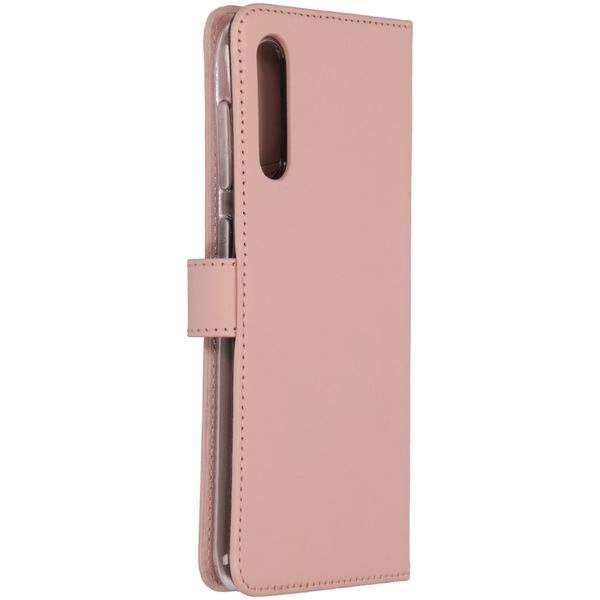 Selencia Étui portefeuille en cuir véritable Samsung Galaxy A50 / A30s - Dusty Pink