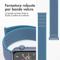 imoshion Bracelet en nylon Apple Watch Series 1 t/m 11 / SE / Ultra (44/45/46/49 mm) - Marine Blue