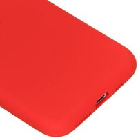 Accezz Coque Liquid Silicone iPhone Xs / X - Rouge