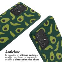 imoshion Coque design en silicone avec cordon Samsung Galaxy A53 - Avocado Green