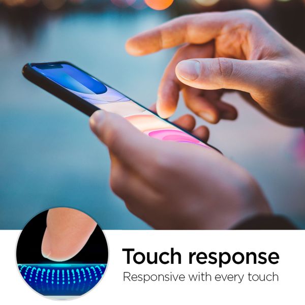 Spigen Protection d'écran en verre trempé AlignMaster Full Cover Apple iPhone 11 / Xr