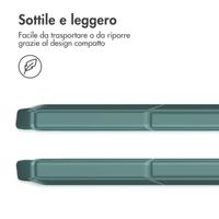 imoshion Coque tablette rigide Trifold Samsung Galaxy Tab S9 11.0 pouces - Vert