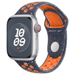 Apple Bracelet Nike Sport Apple Watch Series 1 t/m 9 / SE (38/40/41 mm) | Series 10 / 11 (42 mm) - Taille M/L - Blue Flame