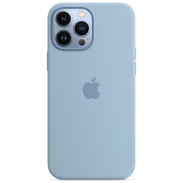 Apple Coque en silicone MagSafe iPhone 13 Pro Max - Blue Fog