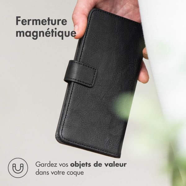 imoshion Étui de téléphone portefeuille Luxe Xiaomi Redmi Note 11 (4G) / Note 11S (4G) - Noir