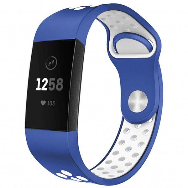 imoshion Bracelet sportif en silicone Fitbit Charge 3 / 4 - Bleu