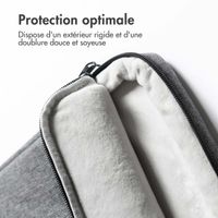 imoshion Pochette ordinateur 15-16 pouces - Pochette ordinateur avec poignée - Convient aux ordinateurs portables jusqu'à 15,6 pouces - Gris