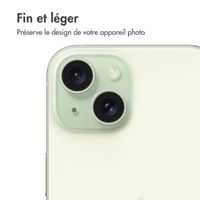 imoshion Lot de 2 protections d'objectif de caméra Apple iPhone 15 / 15 Plus - Green