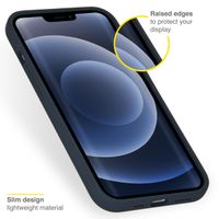 Accezz Coque Liquid Silicone Apple iPhone 13 Pro - Bleu foncé