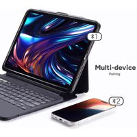 ZAGG Coque QWERTY clavier tablette Pro Keys 2 iPad Pro 11 (2025) M5 / (2024) M4 - Noir