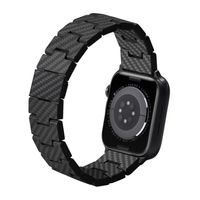Pitaka Bracelet en fibre de carbone Apple Watch | 44/45/46/49 mm - Retro Carbon Black