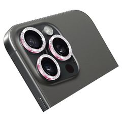 Holdit Protection Caméra Paillettes Apple iPhone 15 Pro / 15 Pro Max - Pink