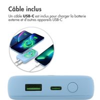 imoshion Batterie externe MagSafe 10.000 mAh - Batterie externe sans fil - Bleu ciel