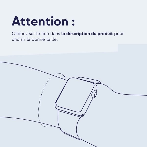 Apple Bracelet Boucle unique en Silicone Apple Watch | 42/44/45/46/49 mm - Taille 11 - Agrumes Rose