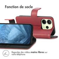 imoshion Étui de télephone portefeuille Xiaomi Redmi Note 14 (4G) - Rouge