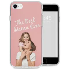 Concevez votre propre coque en gel Apple iPhone SE (2022 / 2020) / 8 / 7 - Transparent