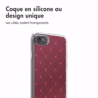 imoshion Coque Design Apple iPhone SE (2022 / 2020) / 8 / 7 - Crush Check Coral Dust