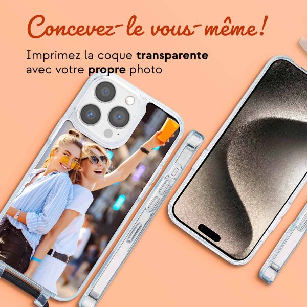 Concevez votre Coque MagSafe avec cordon amovible Apple iPhone 15 Pro Max - Transparent