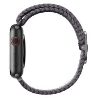 Uniq Bracelet tressé Aspen Apple Watch Series 1 t/m 9 / SE (38/40/41 mm) | Series 10 / 11 (42 mm) - Granite Grey