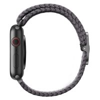 Uniq Bracelet tressé Aspen Apple Apple Watch Series 1 á 9 / SE (38/40/41 mm) | Series 10 (42 mm) - Gris Granite