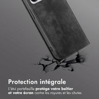 Étui de téléphone portefeuille Slim Motorola Edge 70 Fusion - Noir