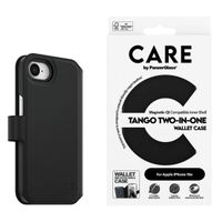 CARE by PanzerGlass Étui de télephone portefeuille Tango 2 en 1 avec MagSafe Apple iPhone 16e - Black
