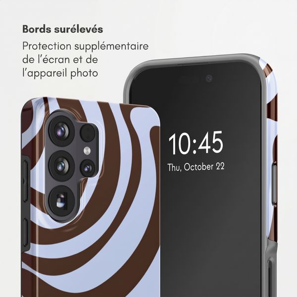 Selencia Coque arrière Vivid avec MagSafe Samsung Galaxy S26 Ultra - Dream Swirl Chocolate