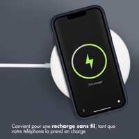 Accezz Coque Liquid Silicone Apple iPhone Xr - Bleu foncé