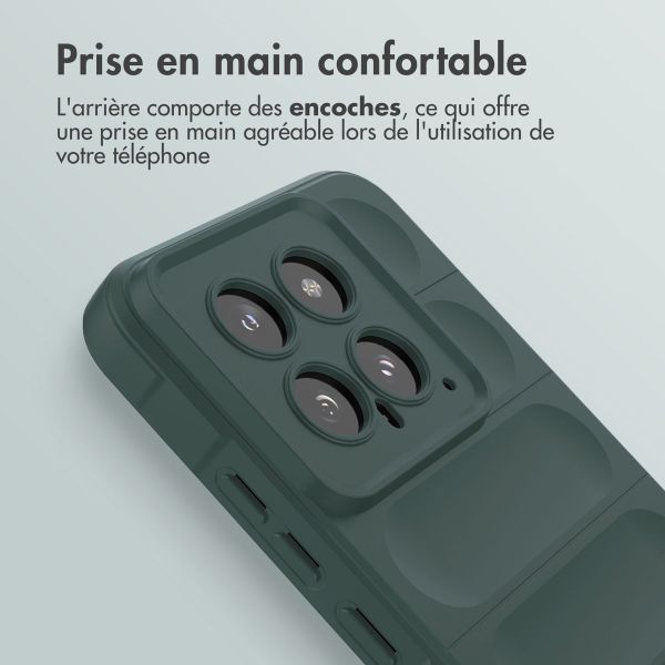 imoshion Coque arrière EasyGrip Xiaomi 14 - Vert foncé