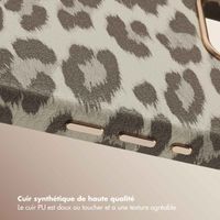 Selencia Coque Sabi imprimé panthère avec MagSafe Apple iPhone 16e - Soft Ivory