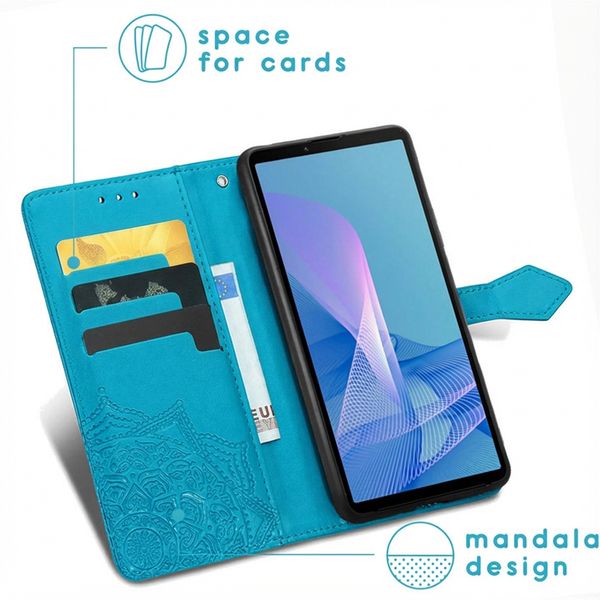 imoshion Etui de télephone Mandala Sony Xperia 10 III - Bleu clair