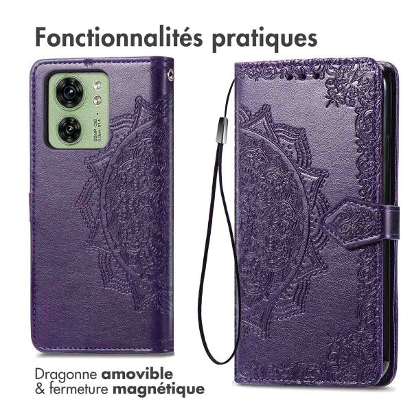 imoshion Etui de télephone Mandala Motorola Edge 40 - Violet