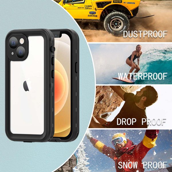 Redpepper Coque imperméable Dot Plus Apple iPhone 13 Mini - Noir