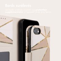 imoshion Étui de téléphone portefeuille Design iPhone SE (2022 / 2020) / 8 / 7 / 6(s) - Beige Graphic