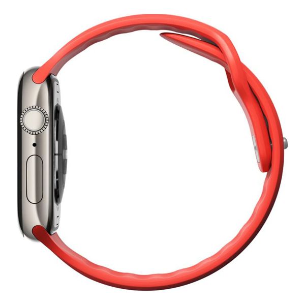 Nomad Bracelet Tempo en silicone Apple Watch Series 1 - 11 / SE / Ultra (44/45/46/49 mm) - Wide fit - Coral