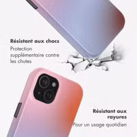 Selencia Coque arrière Vivid avec MagSafe Apple iPhone 15 - Gradient Soft Blush