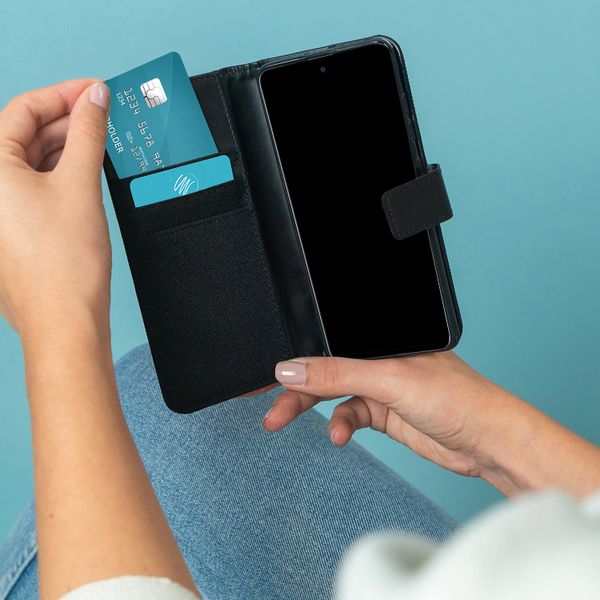 imoshion Étui de téléphone portefeuille Canvas Luxe Galaxy S7 - Noir
