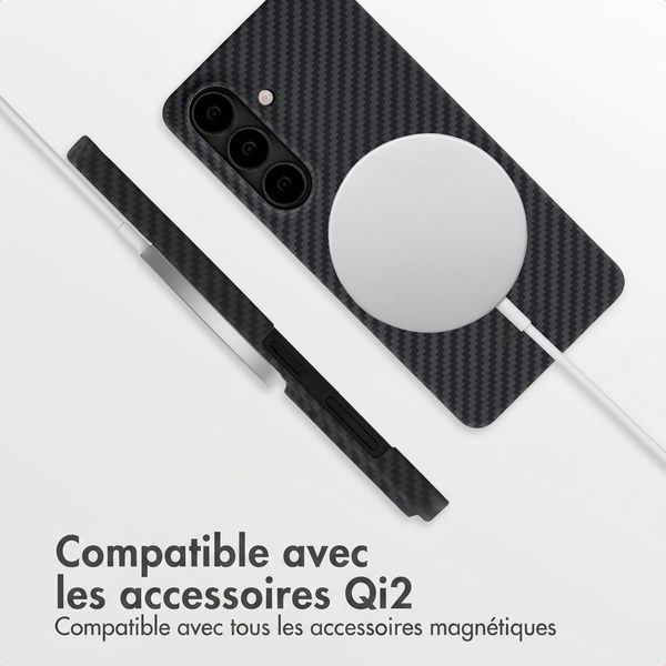 Accezz Coque Kevlar® MagSafe Samsung Galaxy S26 - Noir