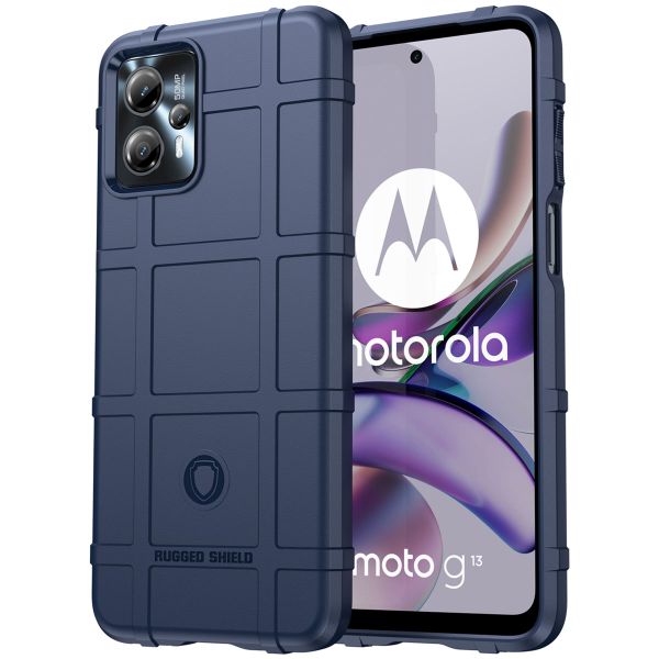 imoshion Coque Rugged Shield Motorola Moto G13 / G23 - Bleu foncé
