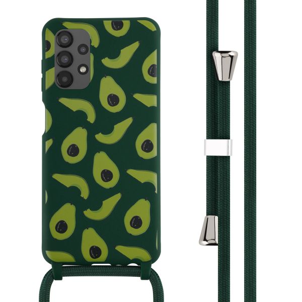 imoshion Coque design en silicone avec cordon Samsung Galaxy A13 (4G) - Avocado Green