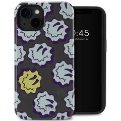 Selencia Coque arrière Vivid avec MagSafe Apple iPhone 14 - Wavy Smiley Green