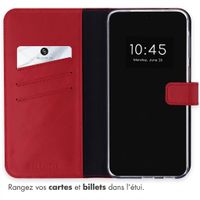 Selencia Étui portefeuille en cuir véritable Samsung Galaxy A57 (5G) - Rouge
